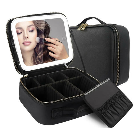 Portable Makeup Case With Mirror